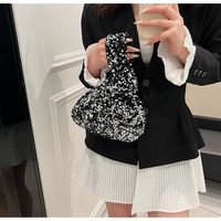 Women's Small Sequin Solid Color Vintage Style Classic Style Sequins Open Evening Bag main image 3