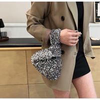 Women's Small Sequin Solid Color Vintage Style Classic Style Sequins Open Evening Bag main image 5