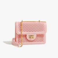 Women's Small PVC Solid Color Streetwear Magnetic Buckle Square Bag main image 7