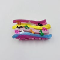Women's Simple Style Printing Notes Arylic Hair Claws main image 9