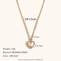 304 Stainless Steel Basic Plating Heart Shape Jewelry Set main image 3