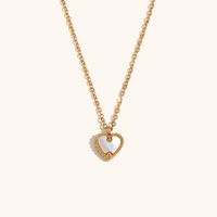 304 Stainless Steel Basic Plating Heart Shape Jewelry Set sku image 3
