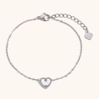 304 Stainless Steel Basic Plating Heart Shape Jewelry Set main image 4