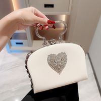 Pu Leather Heart Shape Evening Bags main image video