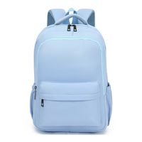 Waterproof 20 Inch Solid Color School Daily School Backpack main image 7