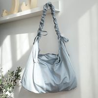 Women's Large Nylon Solid Color Basic Classic Style Zipper Crossbody Bag sku image 3