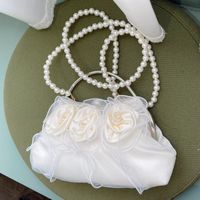 Women's Mini Polyester Solid Color Flower Elegant Vintage Style Dumpling Shape Lock Clasp Evening Bag main image 2