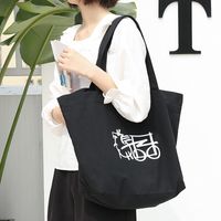 Mujeres Grande Lienzo Geométrico Básico Estilo Preppy Abierto Bolsas De Hombro main image 3