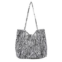 Women's Large Canvas Zebra Streetwear Open Canvas Bag main image 5