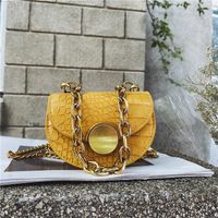 Women's Mini Pu Leather Solid Color Vintage Style Classic Style Square Lock Clasp Saddle Bag main image 1