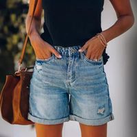 Women's Casual Streetwear Solid Color Shorts Jeans main image 5