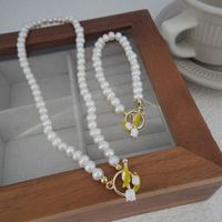 Simple Style Flower Freshwater Pearl Women's Necklace main image 4