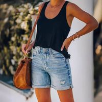 Women's Casual Streetwear Solid Color Shorts Jeans main image 4