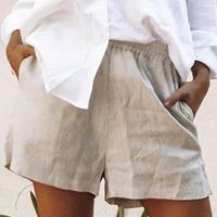 Women's Casual Simple Style Solid Color Shorts main image 3