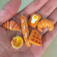 10 Pieces Plastic Color Block Pendant main image 3