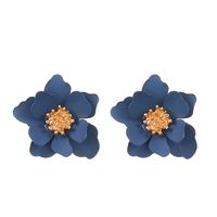 1 Pair Simple Style Classic Style Flower Stoving Varnish Arylic Ear Studs sku image 2