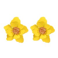 1 Pair Simple Style Classic Style Flower Stoving Varnish Arylic Ear Studs main image 4