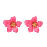 1 Pair Simple Style Classic Style Flower Stoving Varnish Arylic Ear Studs sku image 1