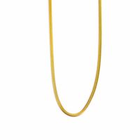 1 Piece Titanium Steel Gold Plated Solid Color Chain main image 2