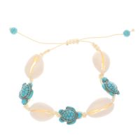 Wholesale Jewelry Retro Classic Style Starfish Shell Arylic Alloy Beaded Necklace sku image 2