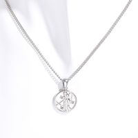 Titanium Steel Simple Style Classic Style Inlay Solid Color Zircon Pendant Necklace sku image 18