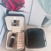 Elegant Solid Color Pu Leather Jewelry Boxes sku image 6