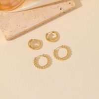 2 Pairs Elegant Simple Style Commute Circle Zinc Alloy 14K Gold Plated Earrings sku image 1