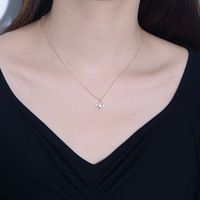 Sterling Silver Casual Simple Style Devil's Eye Zircon Pendant Necklace main image 5