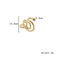 Elegant Queen Classic Style Snake 304 Stainless Steel 18K Gold Plated Open Rings In Bulk main image 2