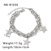 304 Stainless Steel IG Style Simple Style Geometric Star Bracelets sku image 1