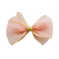 Girl'S Casual Sweet Crown Bow Knot Cloth Lace Hair Clip main image 5