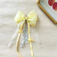 Girl'S Casual Sweet Crown Bow Knot Cloth Lace Hair Clip sku image 10