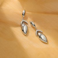 1 Pair Elegant Simple Style Water Droplets 304 Stainless Steel 18K Gold Plated Drop Earrings sku image 1
