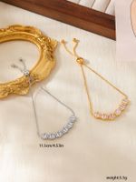 Wholesale Elegant Romantic Sweet Feather Petal Copper Plating Inlay 18K Gold Plated Zircon Bracelets main image 3