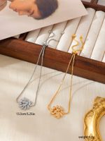 Wholesale Elegant Romantic Sweet Feather Petal Copper Plating Inlay 18K Gold Plated Zircon Bracelets main image 4
