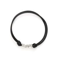 Casual Simple Style Commute Tortoise Flower Skull Alloy Leather Women's Bracelets main image 7