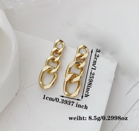 1 Pair Elegant Lady Modern Style Solid Color Alloy Drop Earrings main image 2
