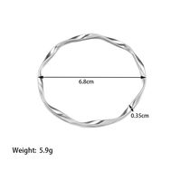 Vacation Simple Style Streetwear Geometric 304 Stainless Steel 18K Gold Plated Bangle In Bulk sku image 1