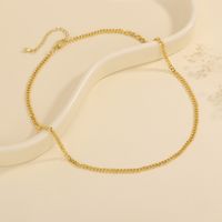 1 Piece Diameter 9mm Copper Zircon 18K Gold Plated Letter Polished Beads Chain main image 7