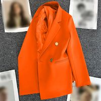 Women's Long Sleeve Blazers Pocket Simple Style Solid Color main image 9