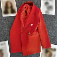 Women's Long Sleeve Blazers Pocket Simple Style Solid Color main image 7