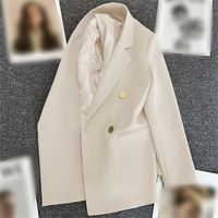 Women's Long Sleeve Blazers Pocket Simple Style Solid Color main image 6