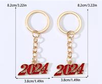 Simple Style Classic Style Number Alloy Alloy Bag Pendant Keychain main image 2