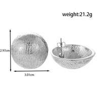 1 Paar IG-Stil Französische Art Einfacher Stil Dreieck Geometrisch Runden Edelstahl 304 Ohrstecker sku image 8