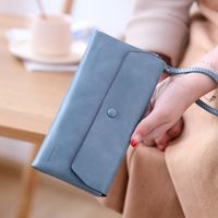 Women's Solid Color Pu Leather Zipper Wallets sku image 23