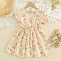 Princesa Floral Ditsy Algodón Vestidos Para Niñas sku image 3