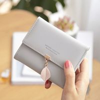 Women's Solid Color Pu Leather Buckle Wallets sku image 1