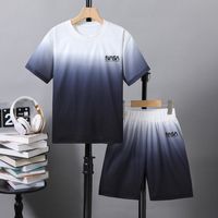 Simple Style Sports Printing Polyester Boys Clothing Sets main image 1