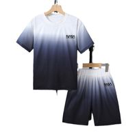 Simple Style Sports Printing Polyester Boys Clothing Sets main image 4