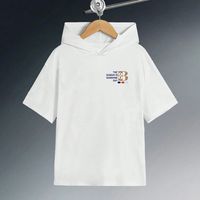 Casual Sports Letter Solid Color Polyester T-shirts & Shirts sku image 1